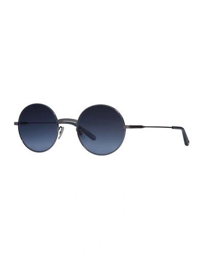Garrett Leight Seville Round Metal Sunglasses