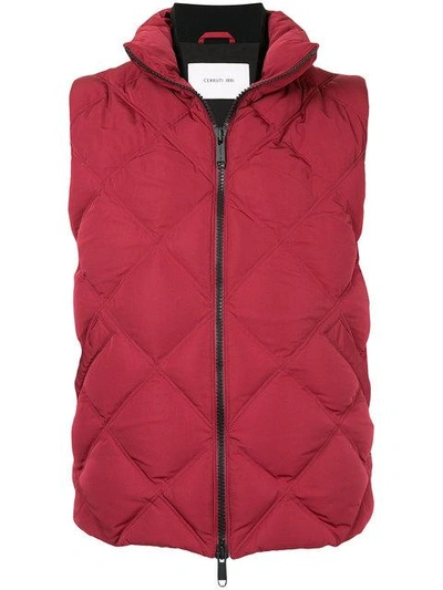 Cerruti 1881 Quilted Gilet - Red