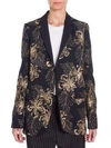 STELLA MCCARTNEY Embroidered Wool Boyfriend Blazer