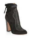 AQUAZZURA Claudia Schiffer for Aquazzura Holland Suede Booties