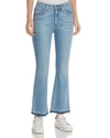 DEREK LAM 10 CROSBY GIA MID-RISE CROPPED FLARE JEANS IN LIGHT WASH,JE101LOLW