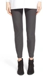 Eileen Fisher Washable Crepe Slim-leg Ankle Pants In Bark
