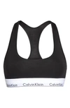 Calvin Klein Plus Size Modern Cotton Unlined Bralette Qf5116 In Black