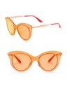 DOLCE & GABBANA 51MM Mirrored Cat Eye Sunglasses