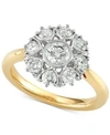 MARCHESA DIAMOND FLORAL ENGAGEMENT RING (1-1/3 CT. T.W.) IN 18K GOLD, CREATED FOR MACY'S