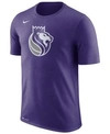 NIKE MEN'S SACRAMENTO KINGS DRI-FIT COTTON LOGO T-SHIRT