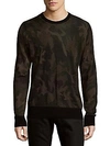 RAG & BONE Camouflage Wool Sweater,0400094051867
