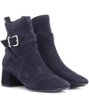 TOD'S SUEDE ANKLE BOOTS,P00282266