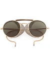 THOM BROWNE ROUND FRAMED SUNGLASSES,TB001B12324817