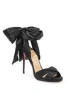 CHRISTIAN LOUBOUTIN Tres Frais 120 Satin Ankle-Tie Sandals