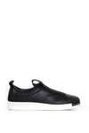 ADIDAS ORIGINALS SUPERSTAR LEATHER SLIP-ON SNEAKERS,BY9140 SUPERSTAR BW35CORE BLACK