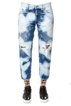DSQUARED2 CROPPED COOL GIRL BLEACHED JEANS,S73LA0206 S30309470