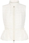 MONCLER VALENSOLE PANELED QUILTED COTTON AND BRODERIE ANGLAISE DOWN VEST