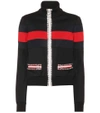 GUCCI CRYSTAL-EMBELLISHED JERSEY JACKET