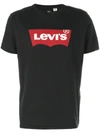 Levi's Logo-print Cotton-jersey T-shirt In Black