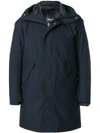 HERNO zipped concealed placket coat,PI065UL1110712430737