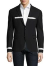 NEIL BARRETT Brush Stripe Slim-Fit Jacket