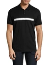 NEIL BARRETT Brush Stroke Short Sleeve Polo