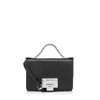 JIMMY CHOO REBEL SOFT MINI Black Soft Grained Leather Mini Cross Body Bag,REBELSOFTMINIGRZ S