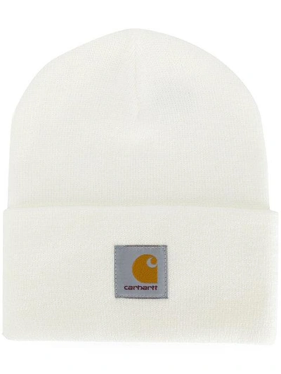 Carhartt Logo贴花套头帽 In White