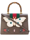 GUCCI Leather top handle bag with moth,4886910D51T12413293