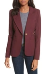 Smythe 'duchess' Single Button Blazer In Plum