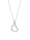 JOHN HARDY Diamond & Silver Classic Heart Pendant Necklace,0400090937272