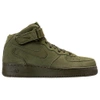 NIKE MEN'S AIR FORCE 1 MID CASUAL SHOES, GREEN,2257195