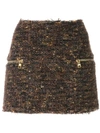 BALMAIN TWEED MINI SKIRT,114660909M12434738