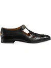 GUCCI LEATHER BROGUE SHOE WITH CUT,483979D3V0012430867