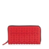 JIMMY CHOO CARNABY Deep Red Leather Travel Wallet with Mixed Stars,CARNABYLXA