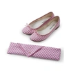 REPETTO Pink The Webster x Exclusive Gingham Cendrillon Ballerina Flats,1465715520530261142