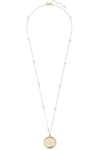GUCCI ICON 18-KARAT GOLD AND ENAMEL NECKLACE