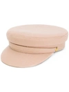 MANOKHI OFFICER'S CAP,MANO153NUDEWOOL12430898