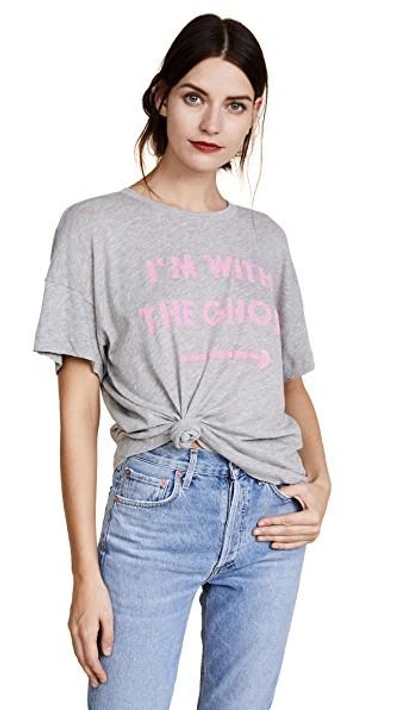 Wildfox Ghosted Sonic Tee In Heather