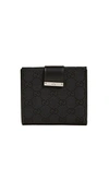 Gucci Canvas Bifold Wallet (previously Owned) In Black