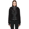 MONCLER MONCLER GRENOBLE BLACK DOWN CARDIGAN,84513 00 80093