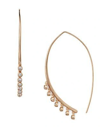 Jules Smith Lure Fringe Threader Earrings In Gold