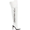 OFF-WHITE OFF-WHITE WHITE FOR WALKING OVER-THE-KNEE BOOTS