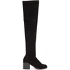 ROBERT CLERGERIE Black Suede Mepe Tall Boots