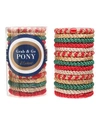 L Erickson Grab & Go Pony Tube, Set Of 15 In Merry