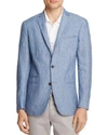 JOHN VARVATOS THOMPSON LINEN SLIM FIT SPORT COAT,JVS1463B BGCH