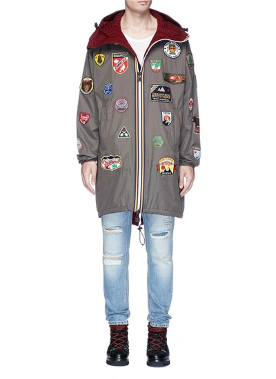 Dsquared2 X K-way&reg; Nylon Packable Jacket With Patches In Multicolor