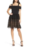 FRENCH CONNECTION AMELIA LACE A-LINE DRESS,71IDO