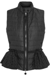 MONCLER VALENSOLE BRODERIE ANGLAISE-TRIMMED QUILTED COTTON DOWN GILET