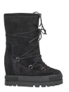 CASADEI BLACK SUEDE ANKLE BOOTS,8713681