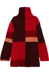 ROKSANDA Ekema oversized color-block wool-blend turtleneck sweater