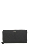 Givenchy Long Zipped Black Leather Wallet