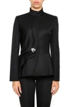 LANVIN EMBELLISHED BUTTON BLAZER,8716271