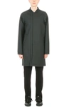 HELMUT LANG BLACK POLYESTER COAT,8718699